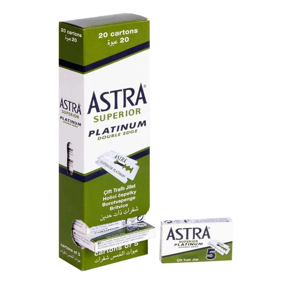 Astra Superior Double Edge Razor Blades (100X)