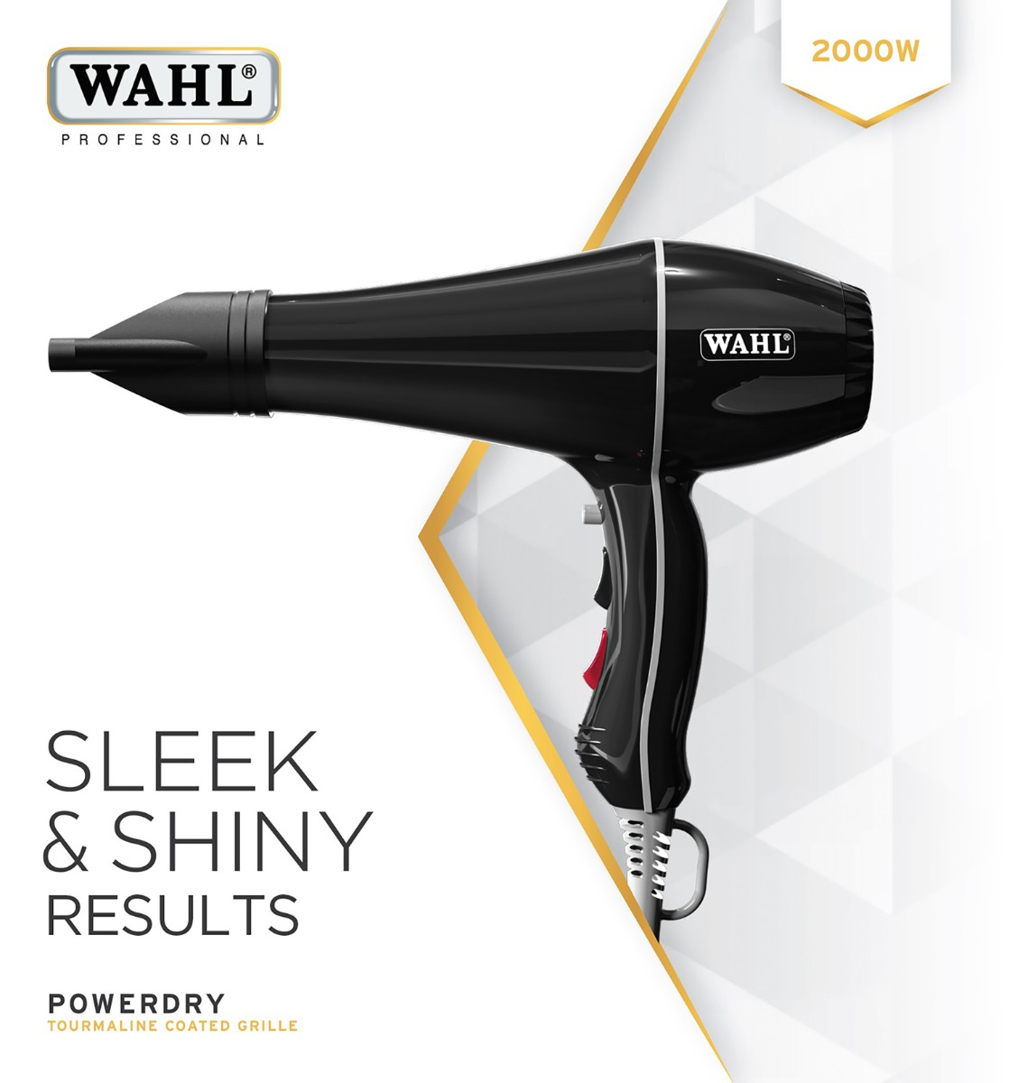 WAHL POWERDRY 2000W HAIRDRYER BLACK-759