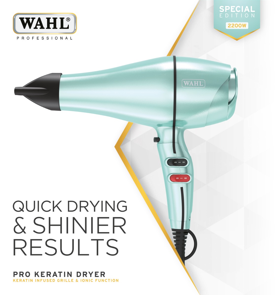 WAHL PRO KERATIN HAIRDRYER SPEARMINT-498