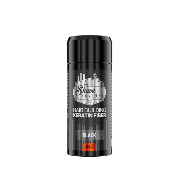 The Shave Factory Hair Building Keratin Fiber Black 21g