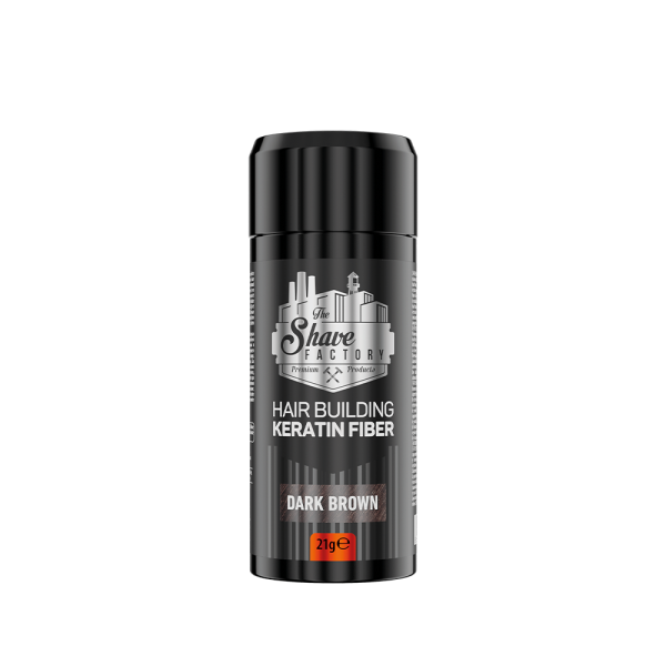 The Shave Factory Hair Building Keratin Fiber Dark Brown 21g
