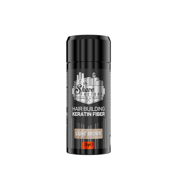 The Shave Factory Hair Building Keratin Fiber Light Brown 21g