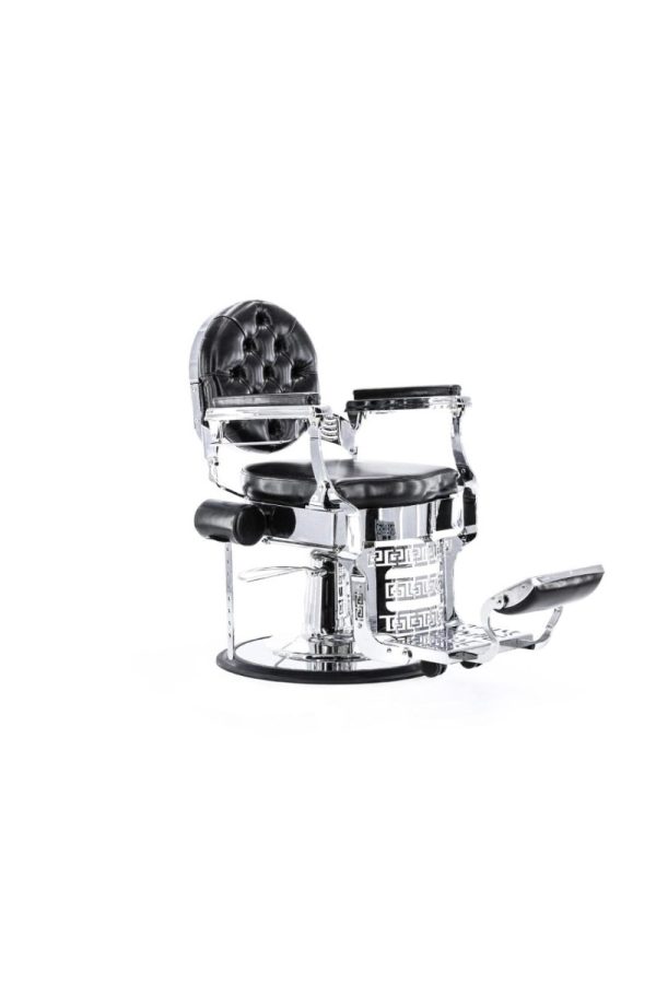 Barber Chair Black & Chrome