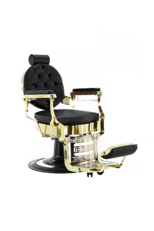 Barber Chair Black & Gold