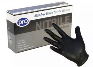 UltraFLEX Black Nitrile Gloves Size M-0