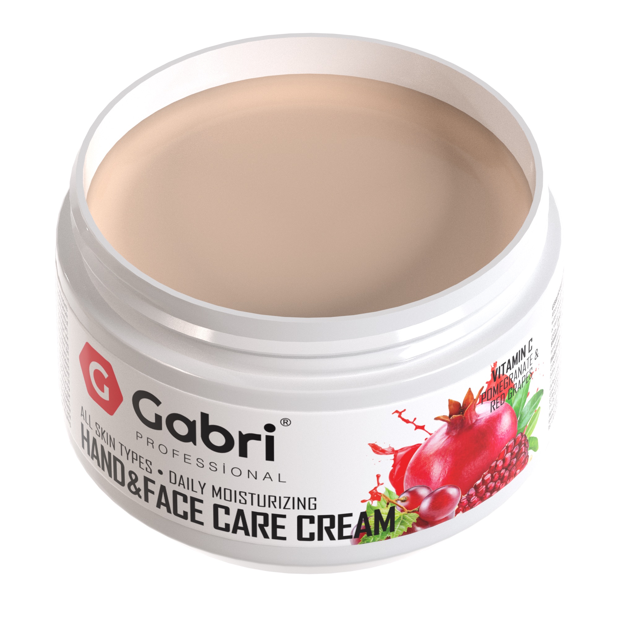 Gabri Professional - Hand & Face Care Cream – Pomegranate & Red Grape (300ml) - Image 2