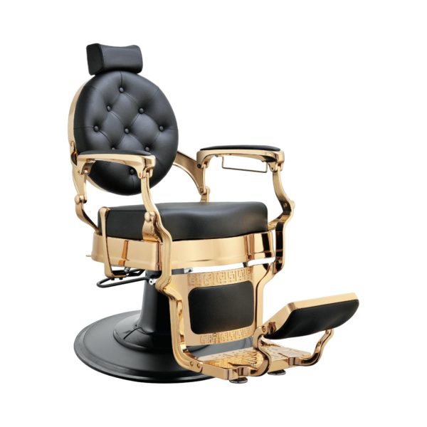 Modish Professional Barber Chair – Black & Gold