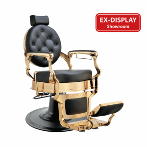 Modish Professional Barber Chair – Black & Gold (Ex-Display)