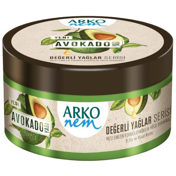 Arko Nem Valuable Oils Avocado Oil Moisturizing Cream 250Ml