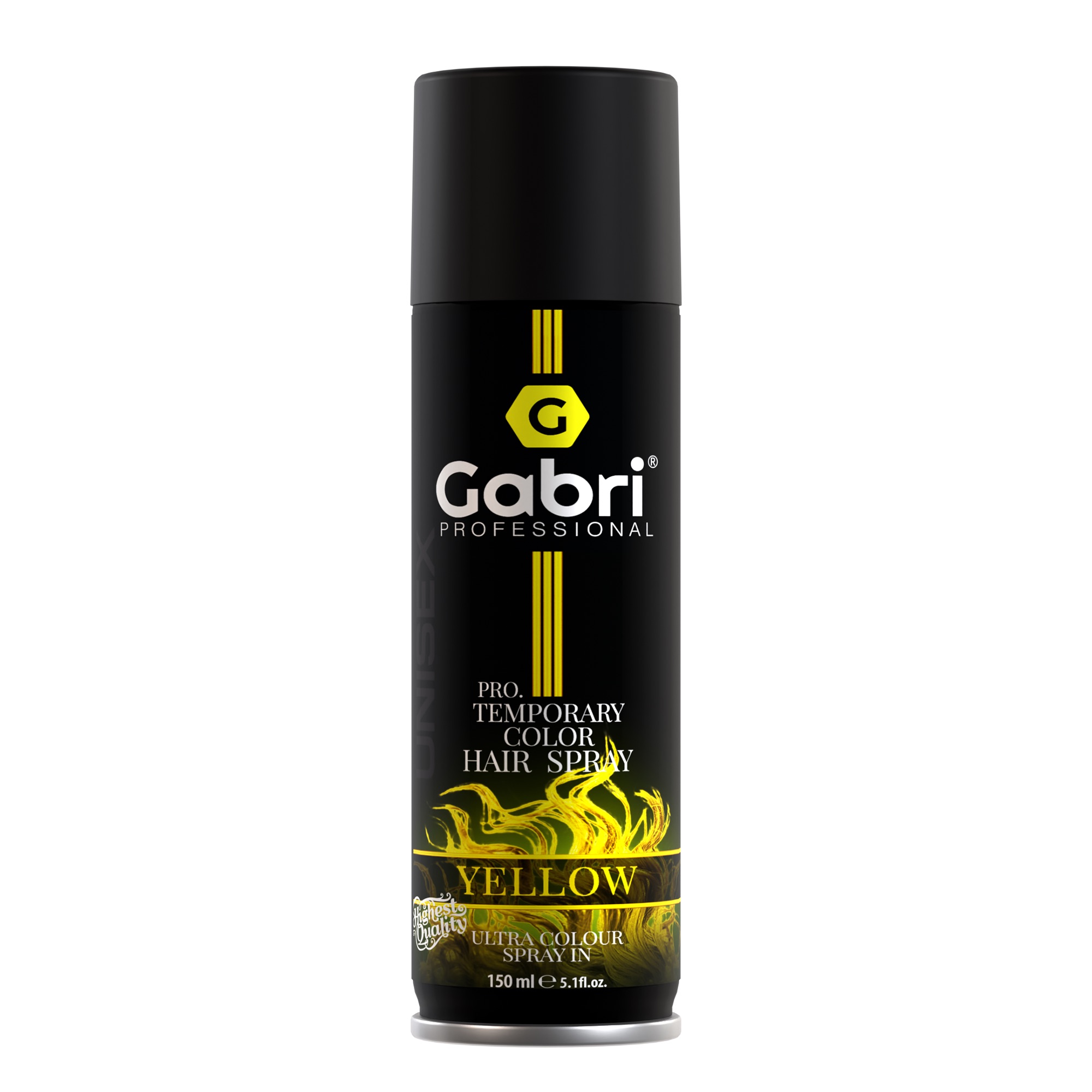 Gabri Professional - Pro Temporary Colour Hair Spray - Yellow
