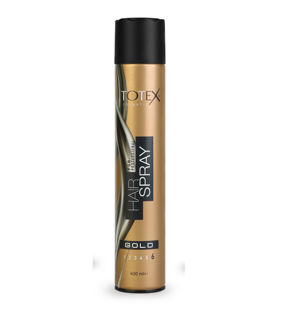 Totex Hair Spray Gold Strong 400ml