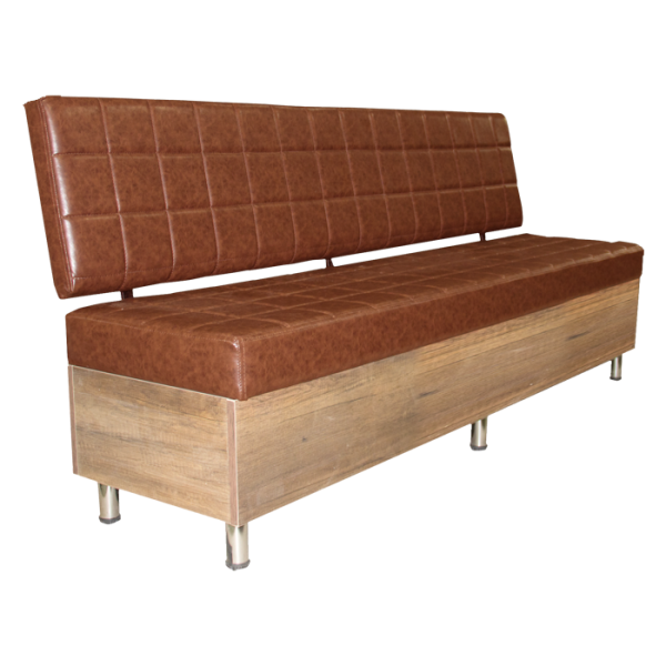 Barber & Salon Waiting Chair Asia Brown 2M