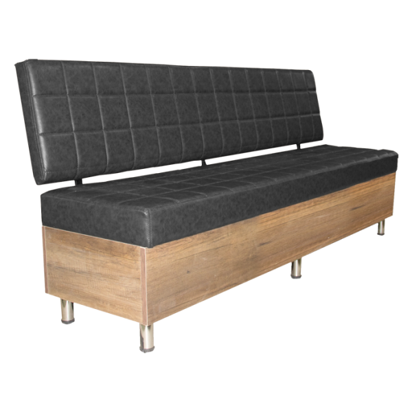 Barber & Salon Waiting Chair Grey 2M