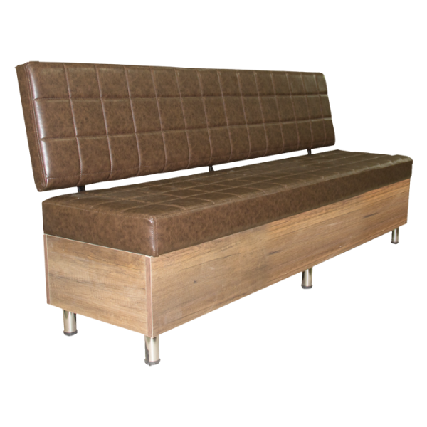 Barber & Salon Waiting Chair Brown 2M