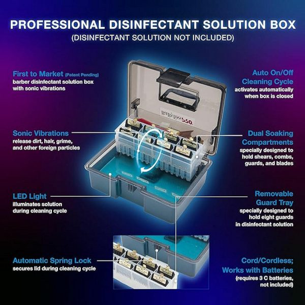 BaByliss Pro Barbersonic Professional Disinfectant Solution Box - Image 2