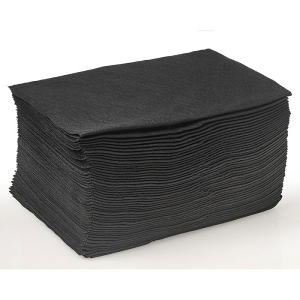 HAIRTOOLS DISPOSABLE SALON TOWELS - BLACK