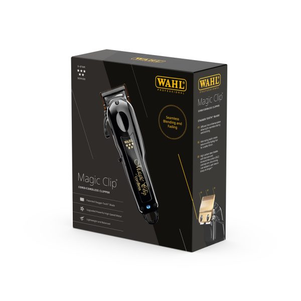 WAHL Professional 5 Star Magic Cordless Clipper - Black - Image 3
