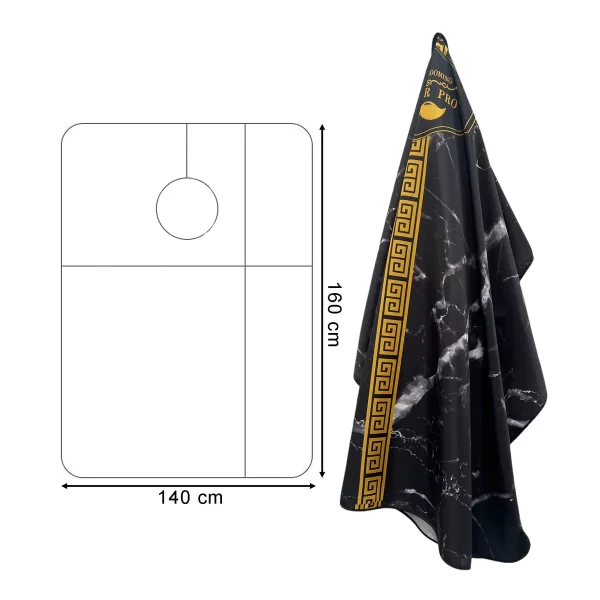 Barber Hairdressing Hair Cutting Cape & Gown Marble Roman Style - Image 3