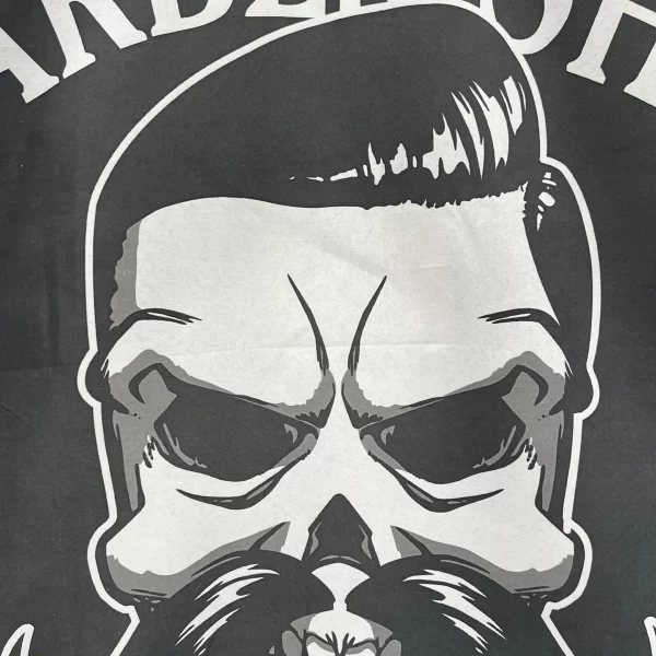 Barber Hairdressing Hair Cutting Cape & Gown Badass Skull - Image 4