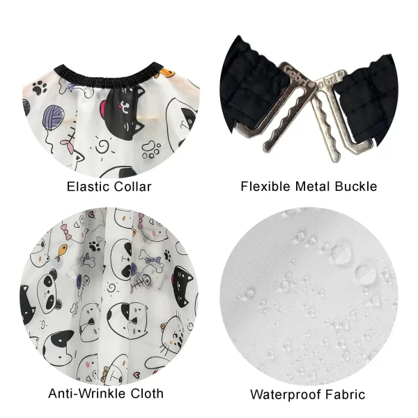 Barber Hairdressing Kids Hair Cutting Cape & Gown Animal Cartoon Pattern - Image 2