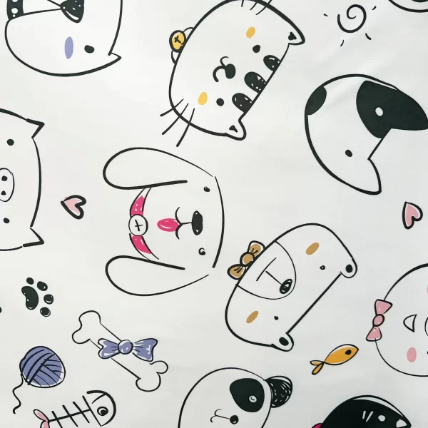 Barber Hairdressing Kids Hair Cutting Cape & Gown Animal Cartoon Pattern - Image 4