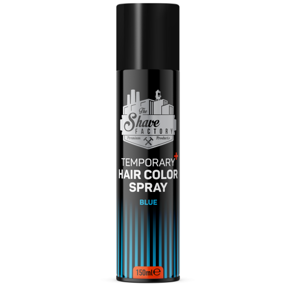 The Shave Factory Temporary Hair Colour Spray Blue 150ml