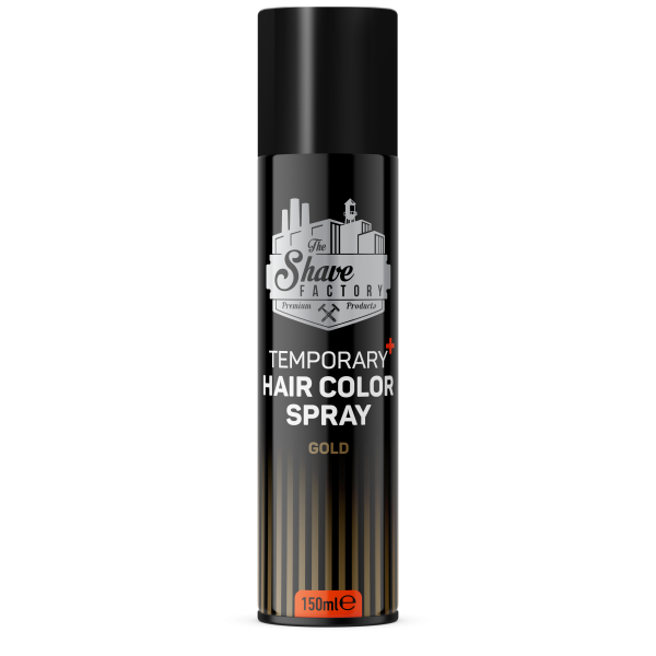 The Shave Factory Temporary Hair Colour Spray Gold 150ml