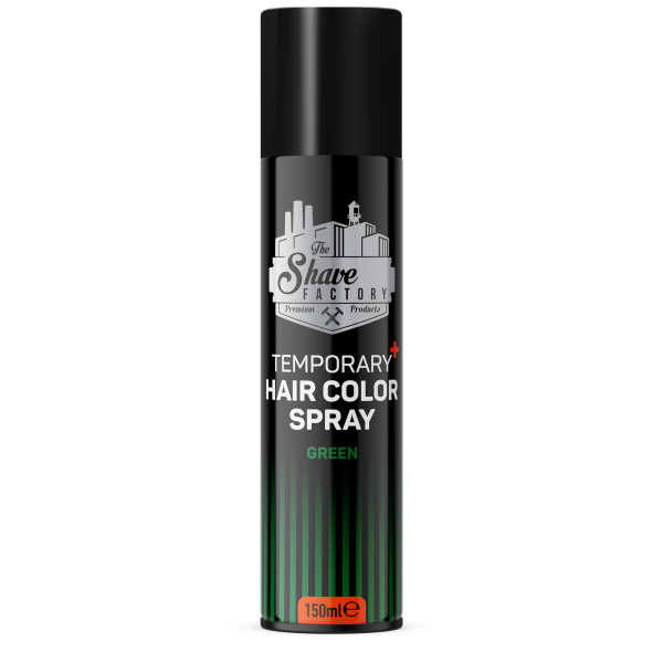 The Shave Factory Temporary Hair Colour Spray Green 150ml