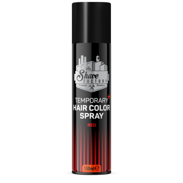 The Shave Factory Temporary Hair Colour Spray Red 150ml