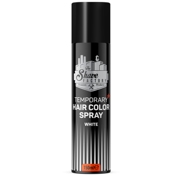 The Shave Factory Temporary Hair Colour Spray White 150ml