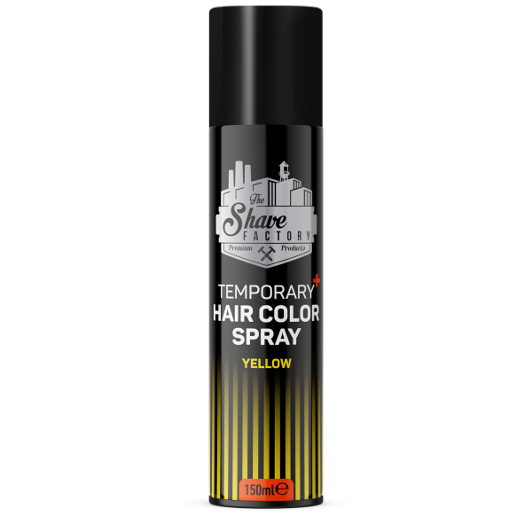 The Shave Factory Temporary Hair Colour Spray Yellow 150ml