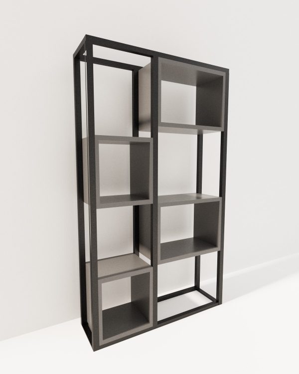 Modish Urban Edge Barber & Salon Display Shelves (Grey)