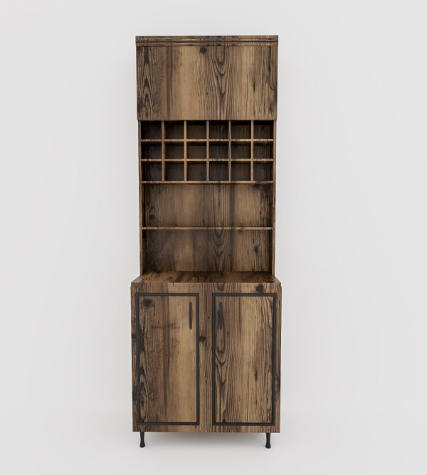 Modish Deluxe Barber Towel Cabinet with Storage and Towel compartment (Wooden)