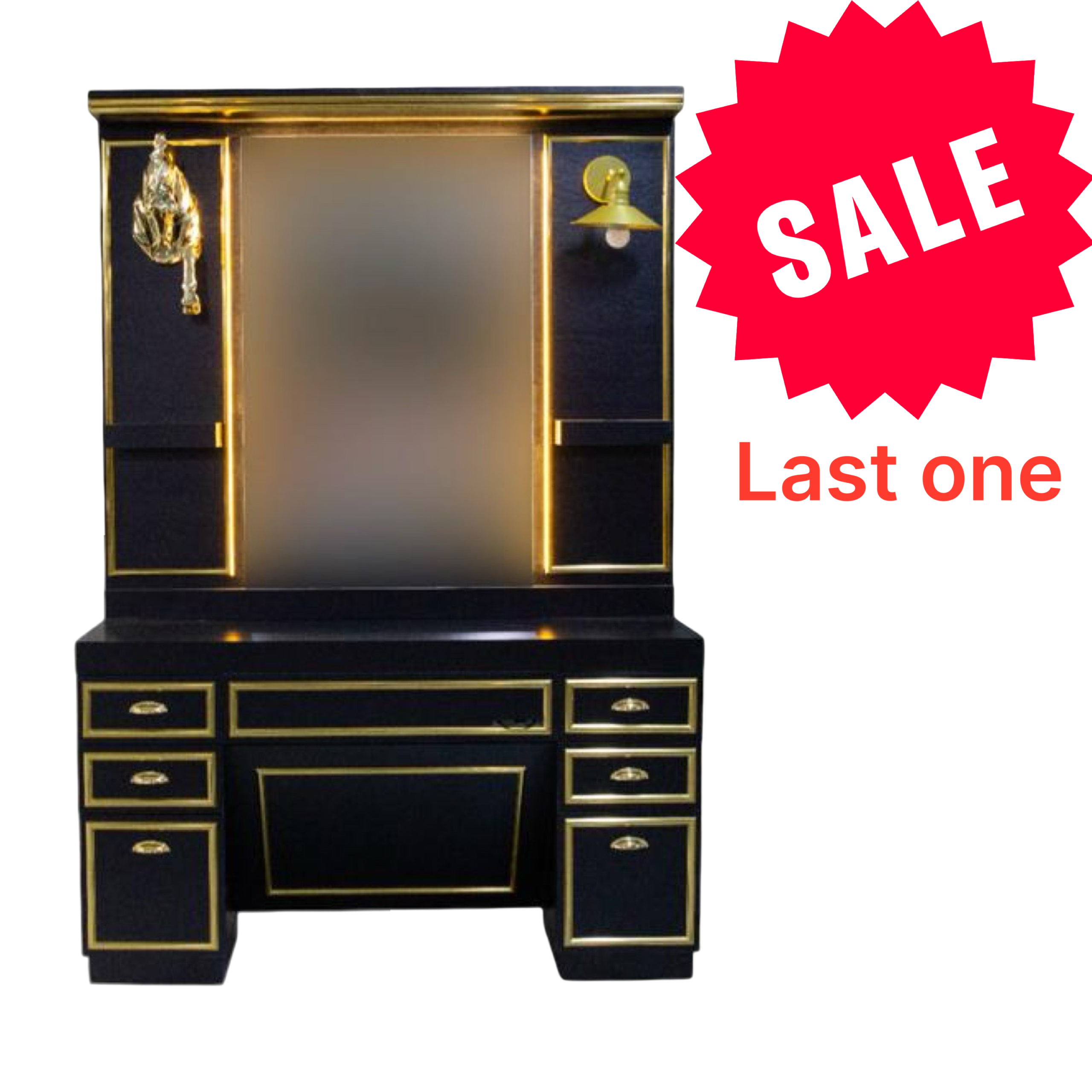 Modish Prestige Barber Unit in Black and Gold