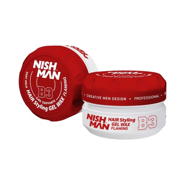 Nishman Hair Styling Gel Wax B3 Flaming 150ml