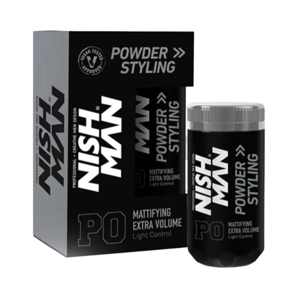 Nishman Hair Styling Powder Wax Mattifying Extra Volume Light Control P0 20g