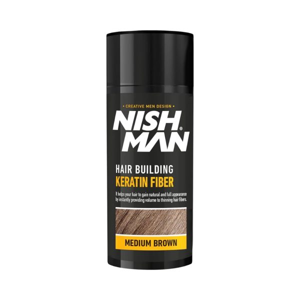 Nishman Hair Building Keratin Fiber Medium Brown 21g