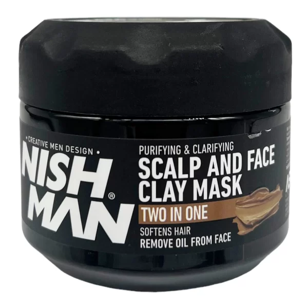 Nishman Scalp and Face Clay 2in1 Mask 450g - Image 3