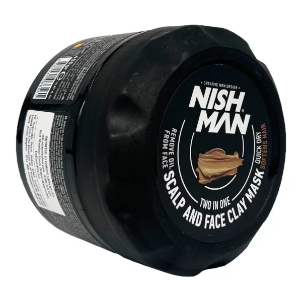 Nishman Scalp and Face Clay 2in1 Mask 450g - Image 4