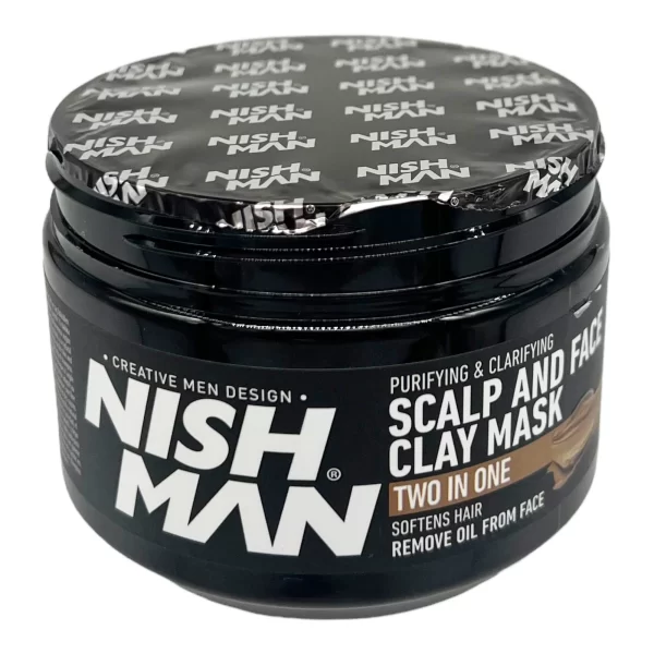 Nishman Scalp and Face Clay 2in1 Mask 450g - Image 5