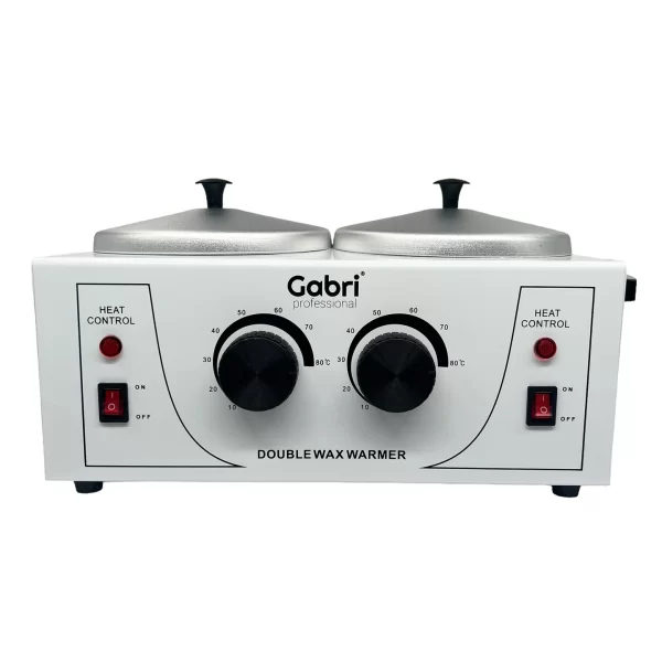 Gabri Double Pot Wax Heater Warmer (White)