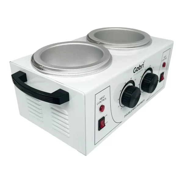 Gabri Double Pot Wax Heater Warmer (White) - Image 2