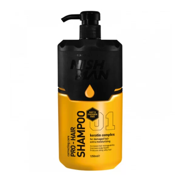 Nishman Pro Hair Shampoo No.01 Keratin Complex Salt Free 1250ml