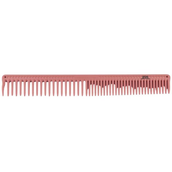 JRL Long Round Tooth Cutting Comb J306 9" Pink