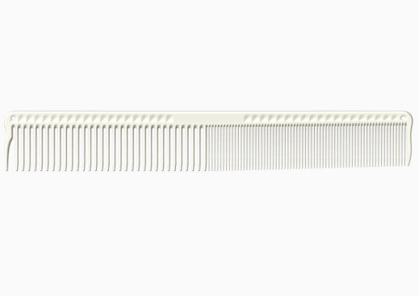 JRL Fine Cutting Comb J304 7.4" White