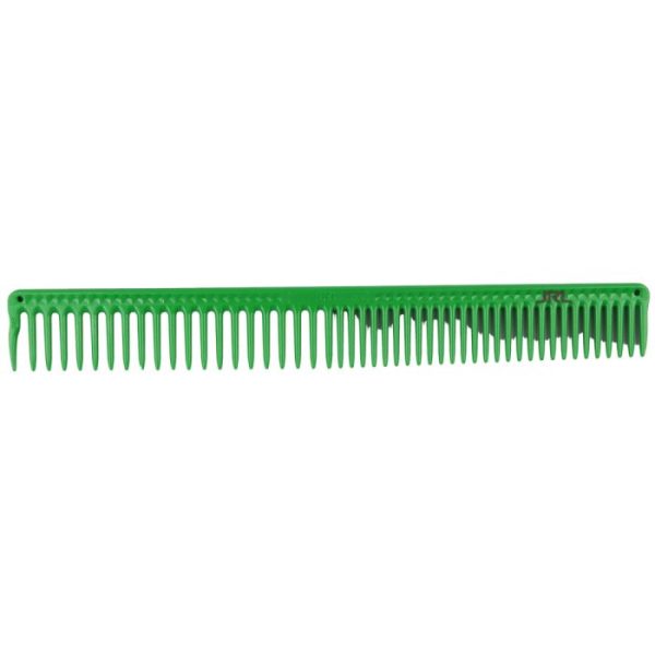 JRL Long Round Tooth Cutting Comb J306 9" Green