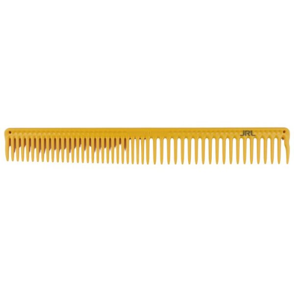 JRL Long Round Tooth Cutting Comb J306 9" Yellow