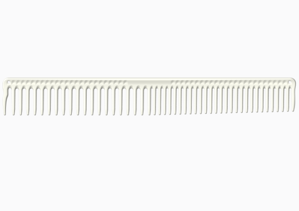 JRL Long Round Tooth Cutting Comb J306 9" White