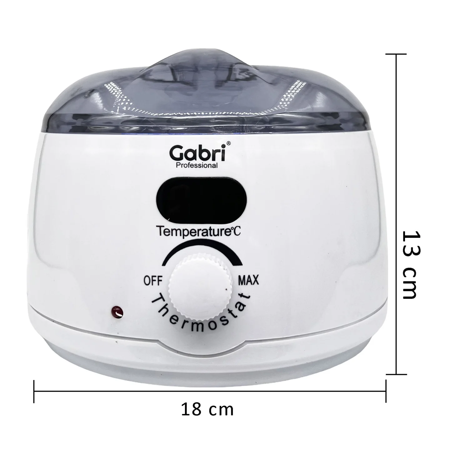 Gabri Single Pot Wax Heater Warmer Temperature Control (White) - Image 3