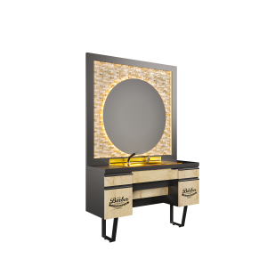 Modish Monaco Barber Station Luxury Barber Unit with Mosaic Finish